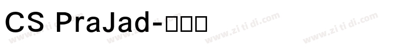 CS PraJad字体转换